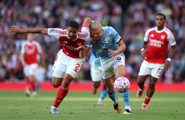 Haaland ghi bàn cực sớm, Man City vẫn ‘cay’ vì Arsenal gỡ hòa phút 90+3: HLV Pep không bực mới lạ!