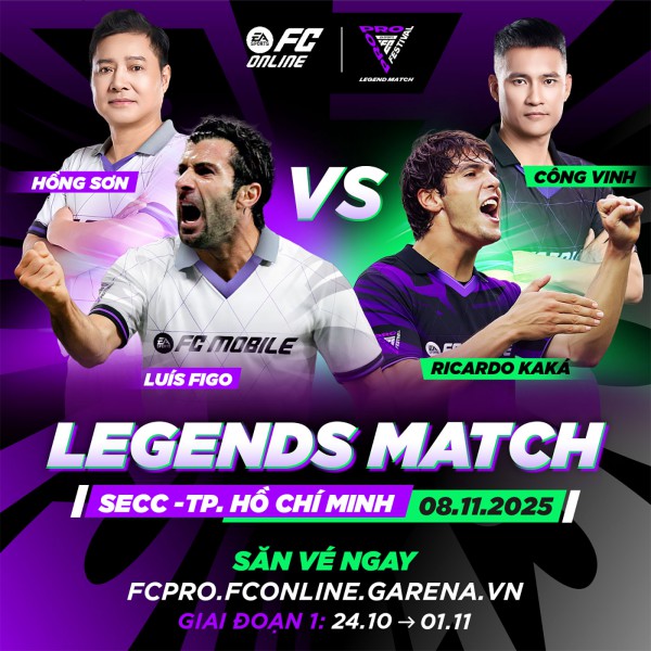 FC Pro Festival 2025 chào đón 2 huyền thoại thế giới: KaKá và Figo về Việt Nam FC Pro Festival 2025 chào đón 2 huyền thoại thế giới: KaKá và Figo về Việt Nam