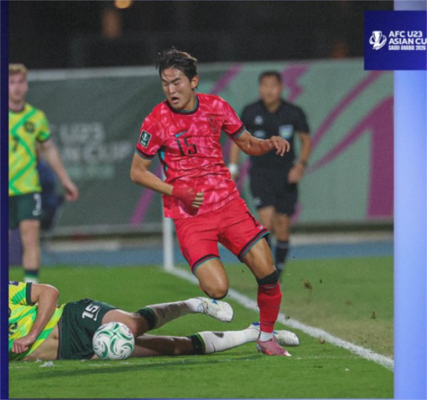 U.23 Hàn Quốc vất vả hạ U.23 Úc, đối đầu Nhật Bản ở bán kết châu Á