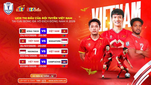Hyundai ASEAN Cup 2026: ”Đại tiệc” bóng đá Đông Nam Á chính thức khởi tranh – có trên hệ thống SCTV