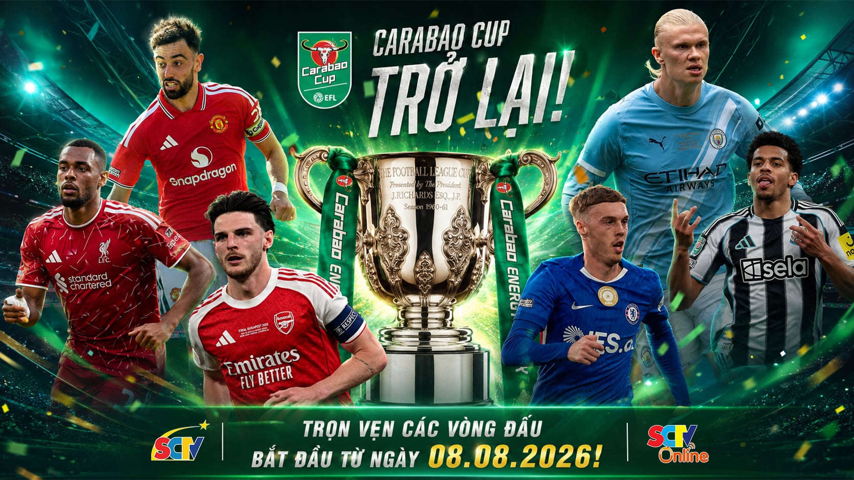 VÒNG 01 CARABAO CUP 2026/27: Bữa tiệc bóng đá ANH bắt đầu!